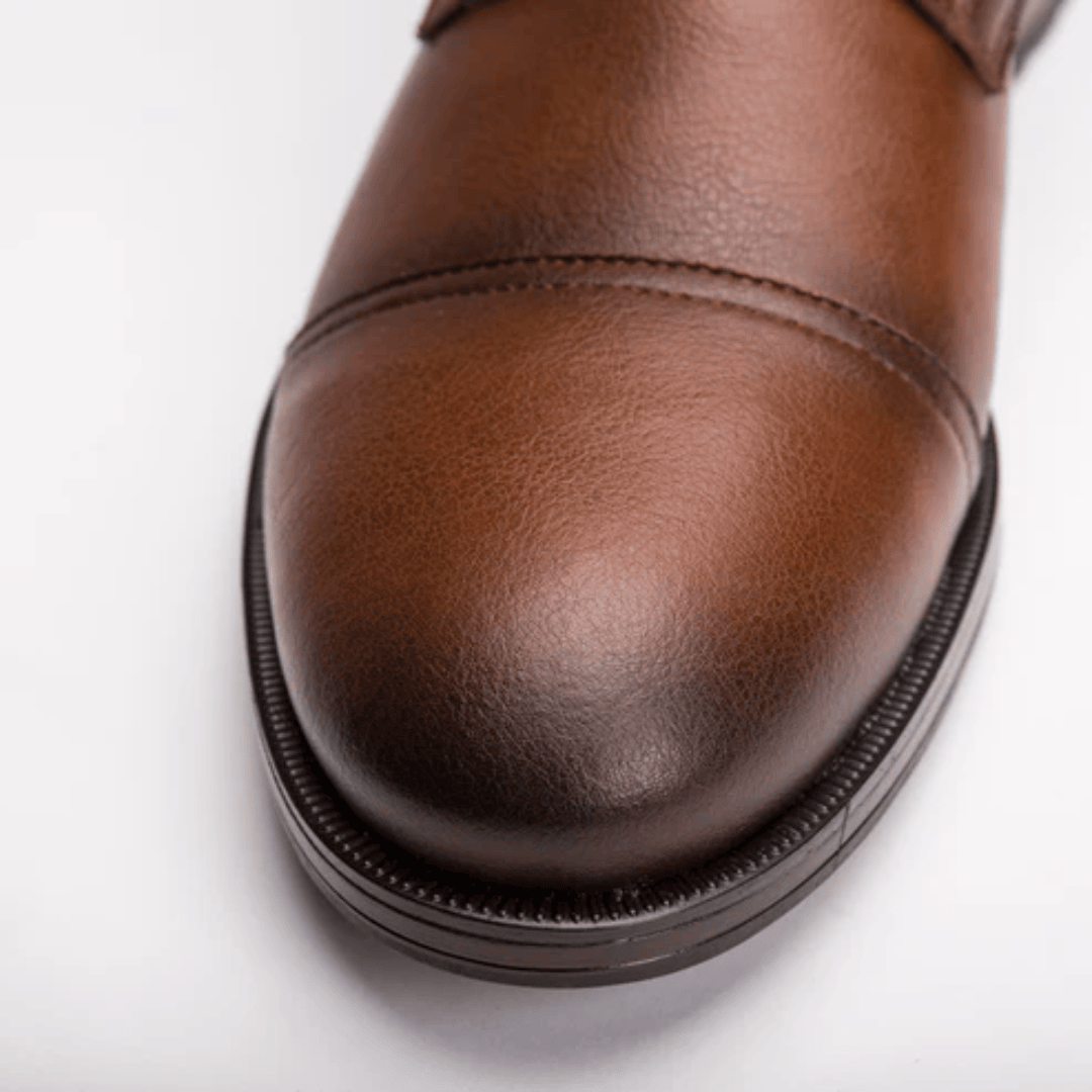 Brown Derby Boots with Zipper