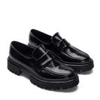 Microfiber Slip-On Loafers with Foot Strap