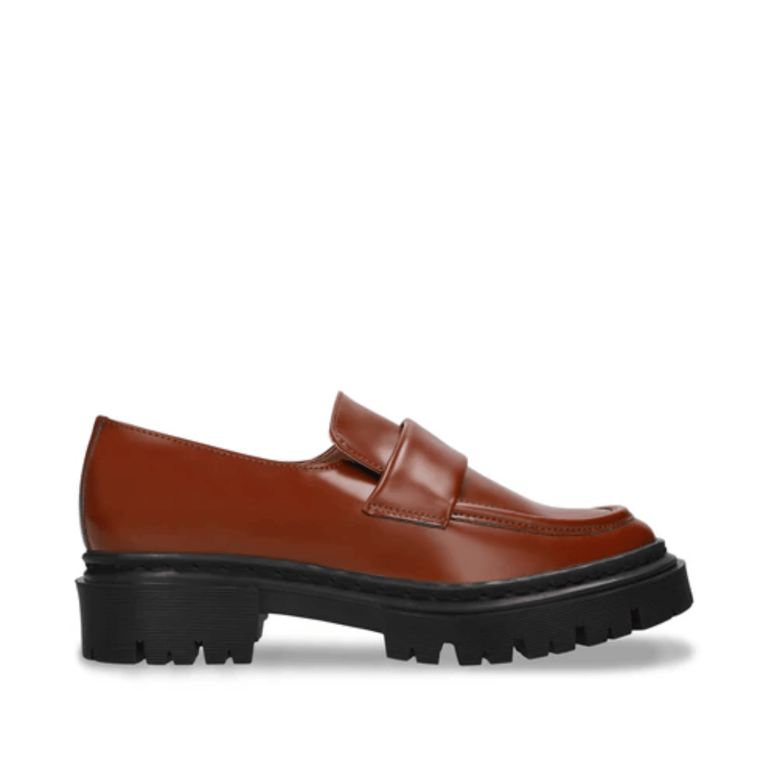 Microfiber Slip-On Loafers with Foot Strap