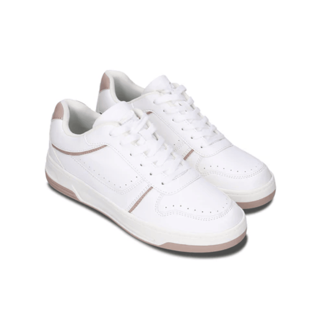Pink Lace-Up Sport Sneakers