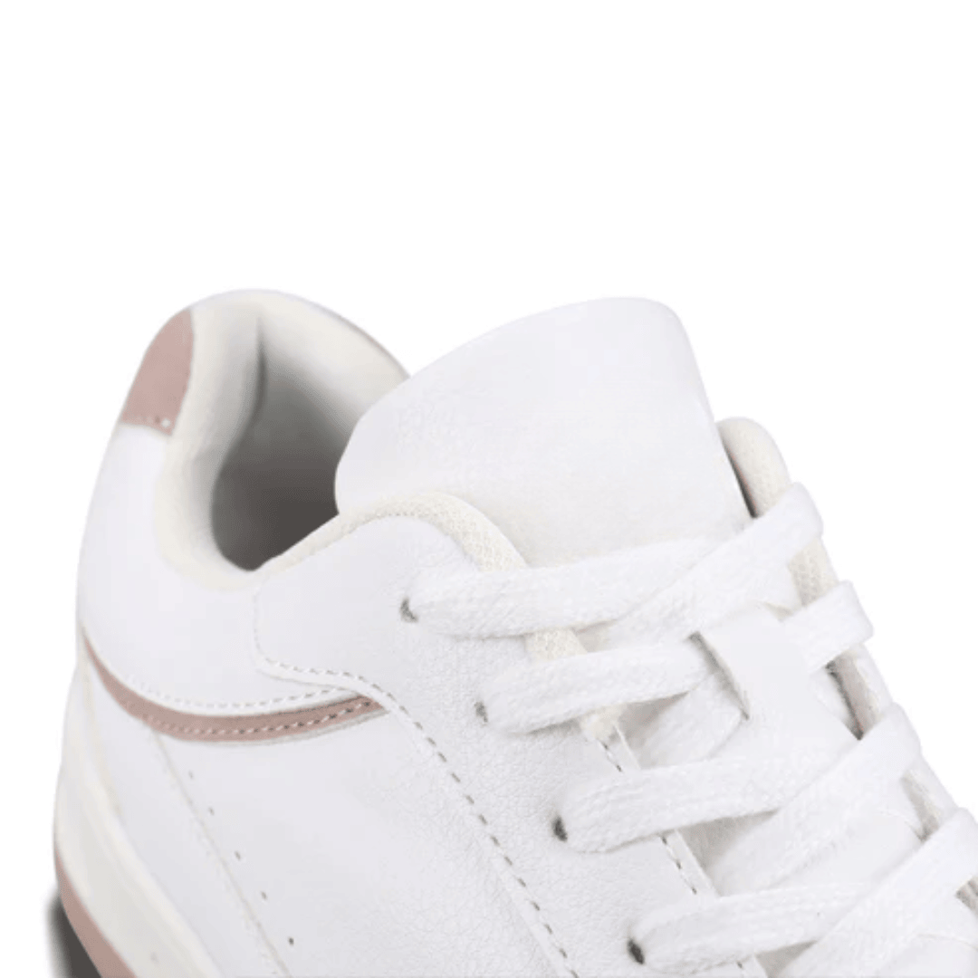 Pink Lace-Up Sport Sneakers
