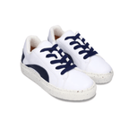 Blue Plant-Based Detail Sneakers
