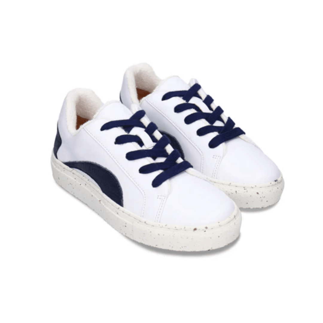 Blue Plant-Based Detail Sneakers