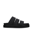 Black Triple-Strap Sandals